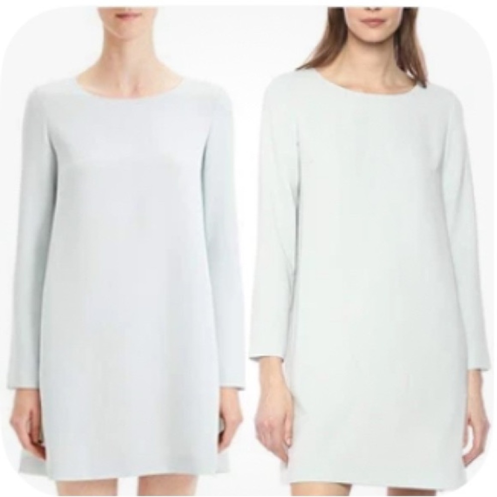 Theory A Line Long  Sleeve Dress.